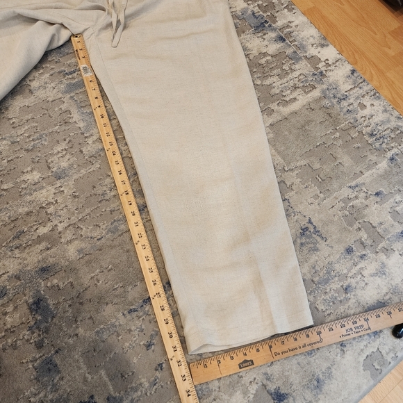 NWT Axis Linen Beige Linen Drawstring Trousers Men's size XXL - Picture 11 of 14